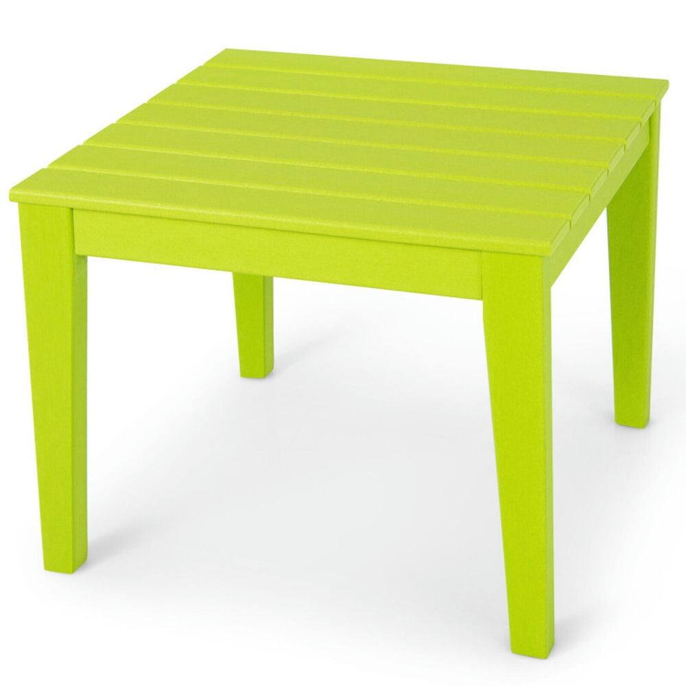 Front. Pefilos - 25.5 Inch Square Kids Activity Play Table-Green, Toddler Table and Chair Set for Arts & Crafts, Snack Time, Homeschoolin - Green.