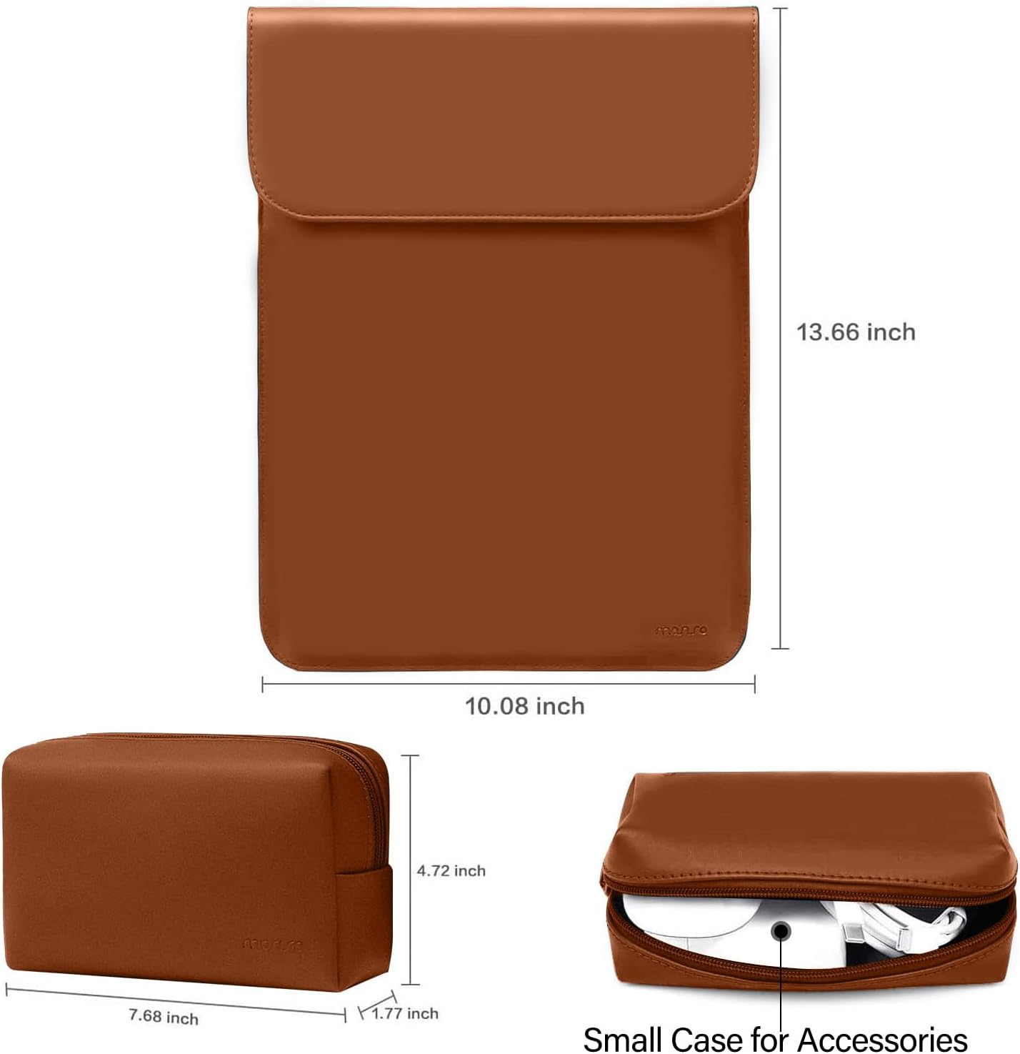 13.66 inch x 10.08 inch x 4.72 inch PE  
7.68 inch x 1.77 inch  
Small Case for Accessories