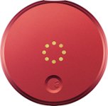Front Zoom. August - Smart Lock Bluetooth Keyless Home Entry - Red.