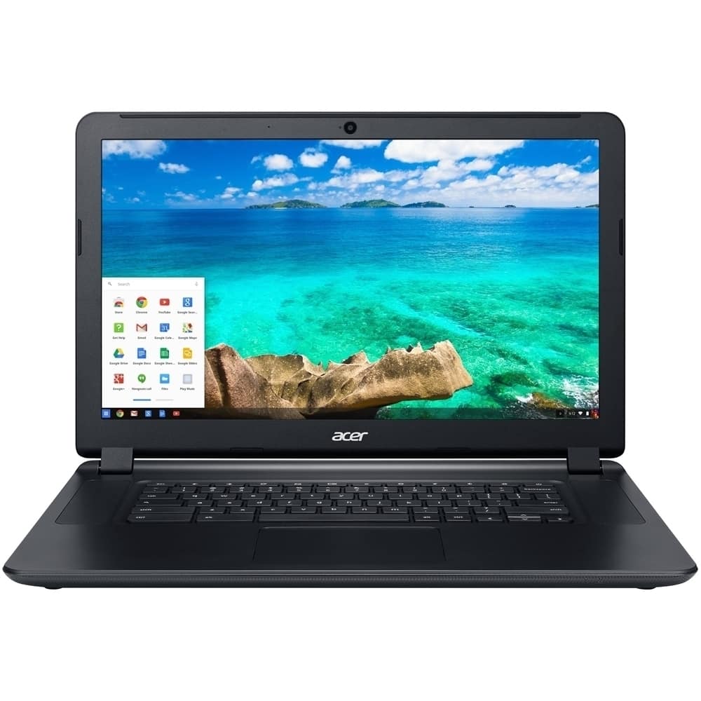 Front. Acer - 15.6" Chromebook - Intel Core i5 - 4GB Memory - 32GB Solid State Drive - Black.
