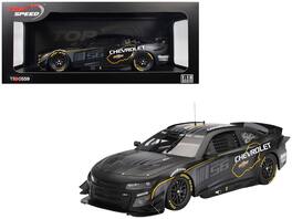 Chevrolet Camaro ZL1 #24 "Hendrick Motorsports Test Car" 1/18 Model Car by Top Speed - Matt Black with Graphics