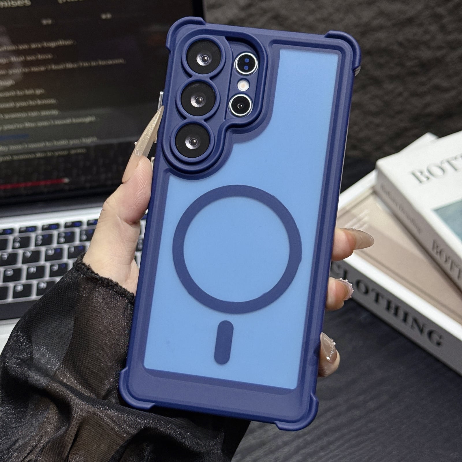 UUCOVER - Magnetic Case for Samsung Galaxy S26 Ultra with Lens Protector, Compatible with MagSafe Shockproof Bumper Matte Cover - Blue price history on PriceWatchPro