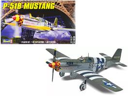 Level 4 Model Kit North American P-51B Mustang Fighter Aircraft 1/32 Scale Model by Revell - Multicolor