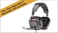 Front Standard. Plantronics - GameCom 780 Over-the-Ear Headset.