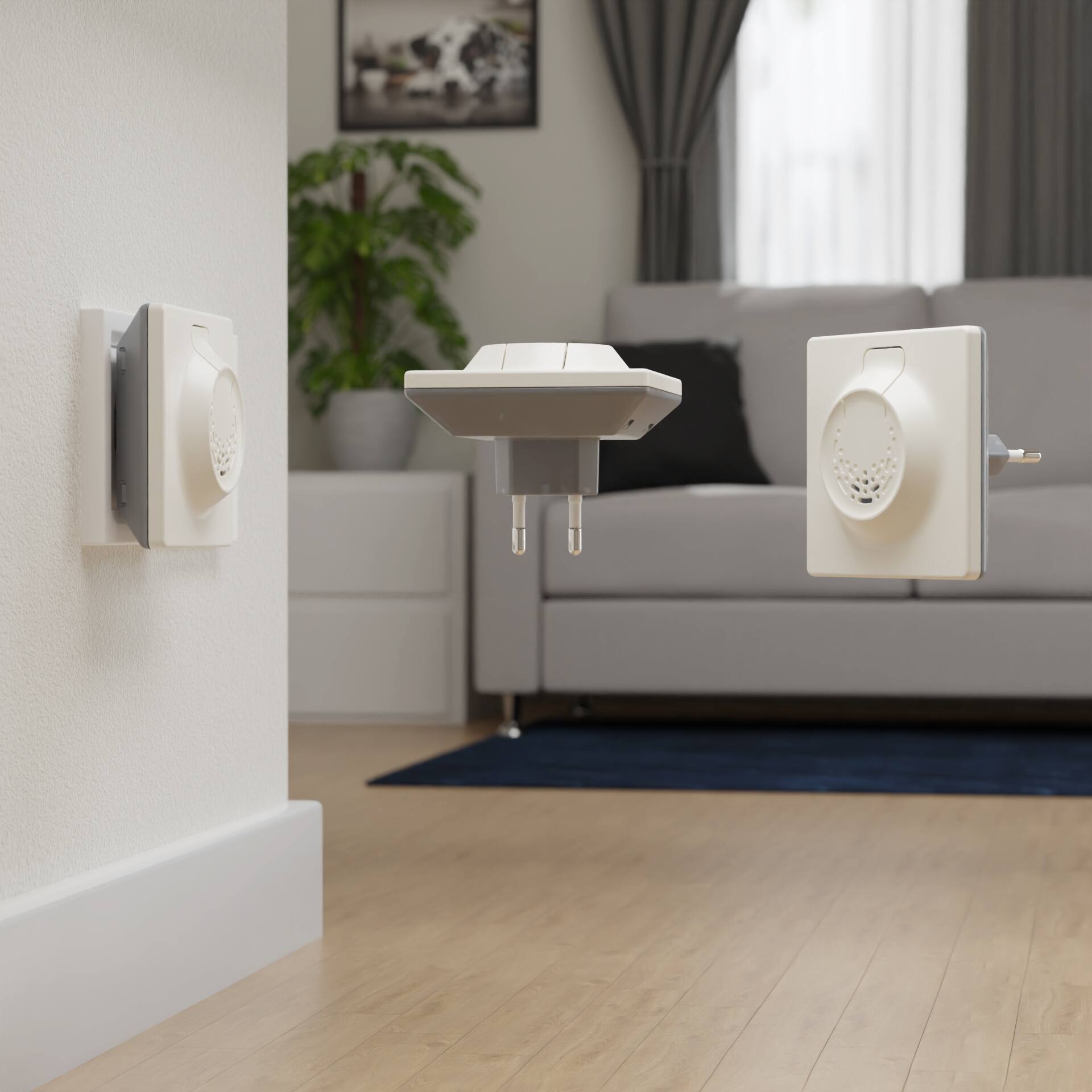 Alt View 5. Tickless - TICKLESS HOME ULTRASONIC FLEA,TICK AND DUST MITE DEVICE Beige.