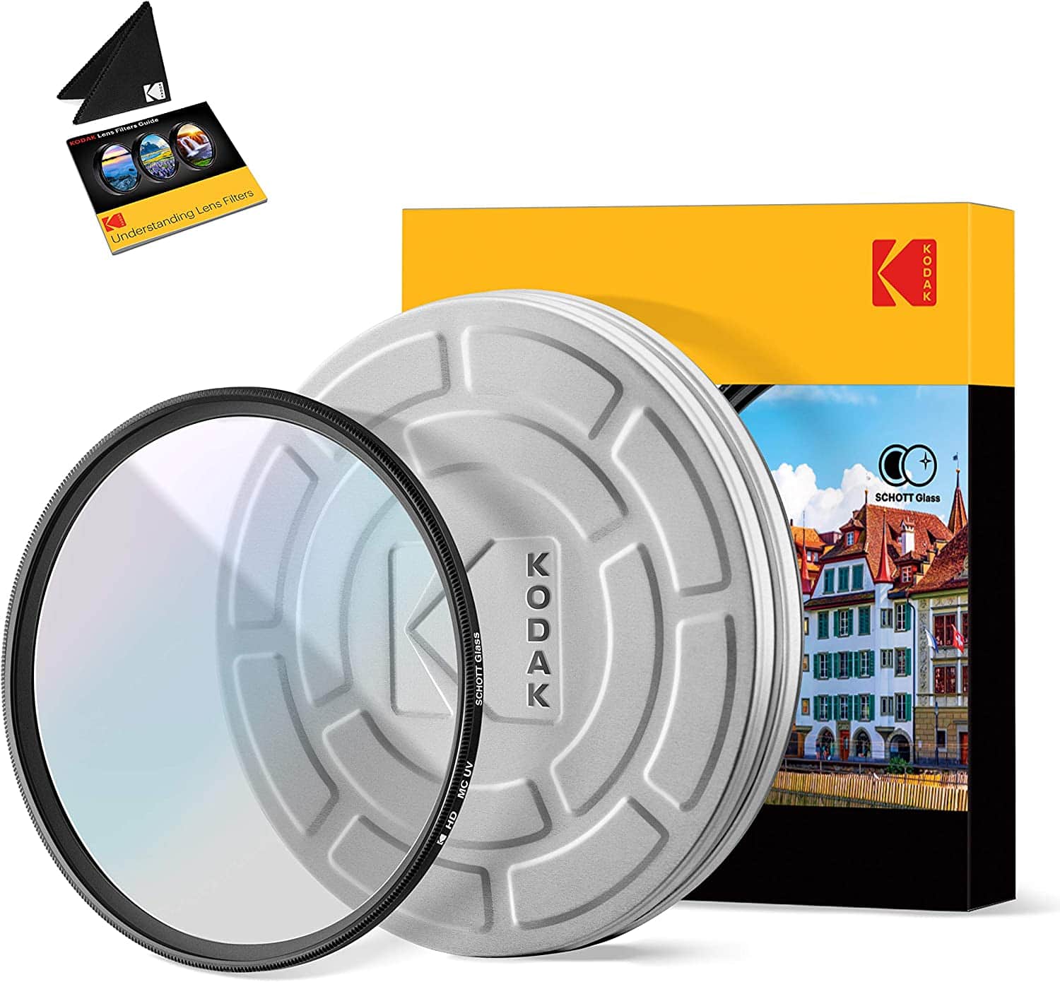 Kodak - UV Filter 37mm, Premium UV Protection Absorbs Haze Enhances Sharpness & Contrast, 99% Light