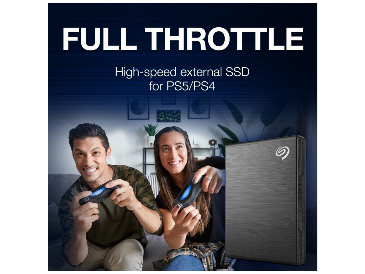 FULL THROTTLE  
High-speed external SSD for PS5/PS4