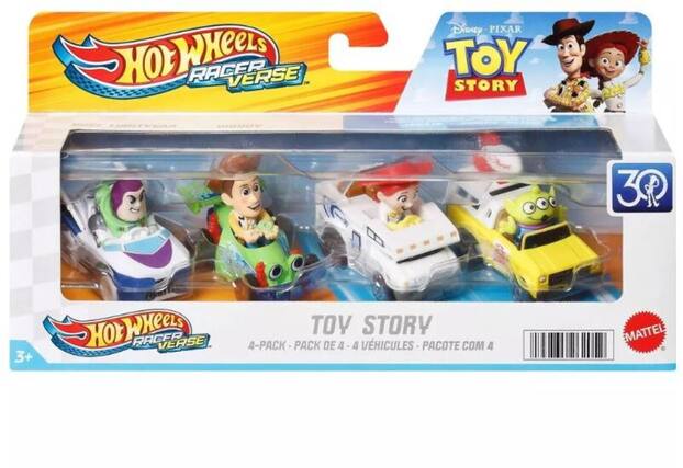 Hot Wheels Racer Verse
Disney Pixar Toy Story
4-Pack - Pack de 4 - A Vehículos - Pacote com 4
3+
Mattel
30
