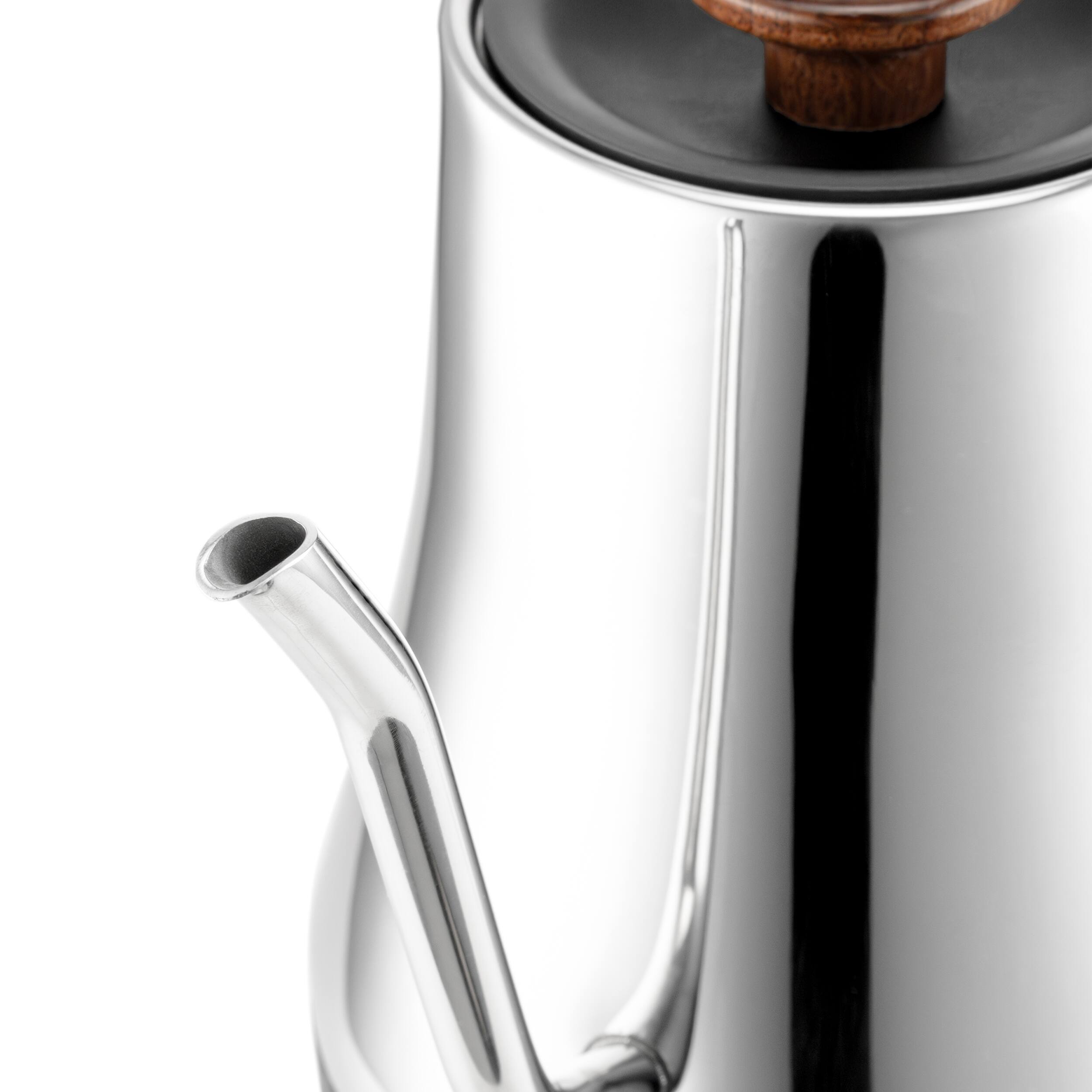 Alt View 2. Melitta - Precision Pour X 20-oz. Pour Over Gooseneck Spout Kettle - Stainless Steel.