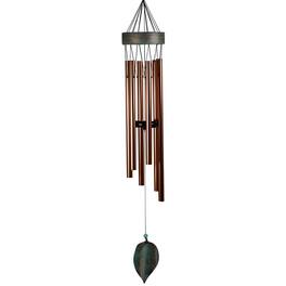 FC Design - 39.5" Long Metal Gold Wind Chime Outdoor Patio or Garden Hanging Decoration - Multi-Color