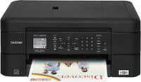 Front. Brother - MFC-J485DW Wireless All-In-One Printer - Black.