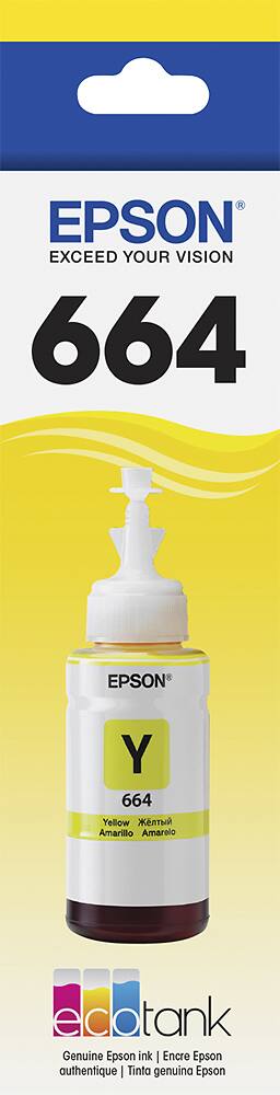 Front. Epson - 664 Ink Bottle - Yellow.