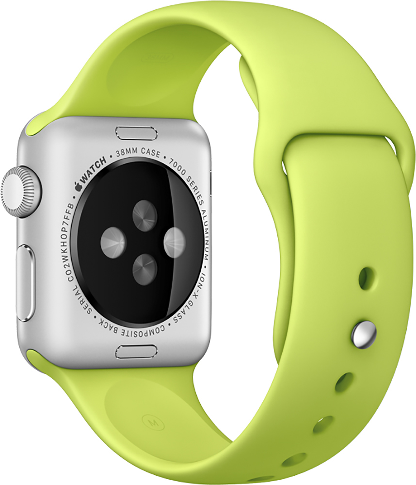 Best Buy: Apple Watch™ Sport 38mm Silver Aluminum Case Green