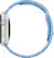 Left. Apple - Apple Watch Sport 38mm Silver Aluminum Case - Blue Sports Band.