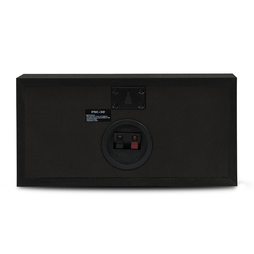 Alt View 2. Acoustic Audio by Goldwood - PSC-32 Center Channel Speaker 125 Watt 2-Way Home Theater Audio - Black.