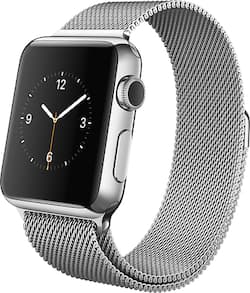 Apple Watch 38mm Stainless Steel Case Milanese Loop Band Apple Watch 38mm Stainless Steel Case Milanese Loop Band