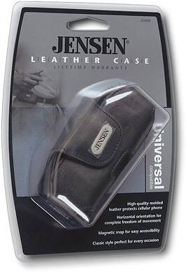 Angle Standard. Jensen - Leather Case for Select Ericsson, Motorola, Nokia and Samsung Cellular Phones.