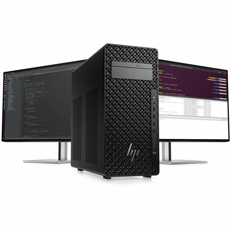 Alt View 1. HP - HP Z2 G1i Workstation - Intel Core Ultra 9 285K - 32 GB - 1 TB SSD - Tower - Black - Intel W880 Chip - Windows 11 Pro - Black.