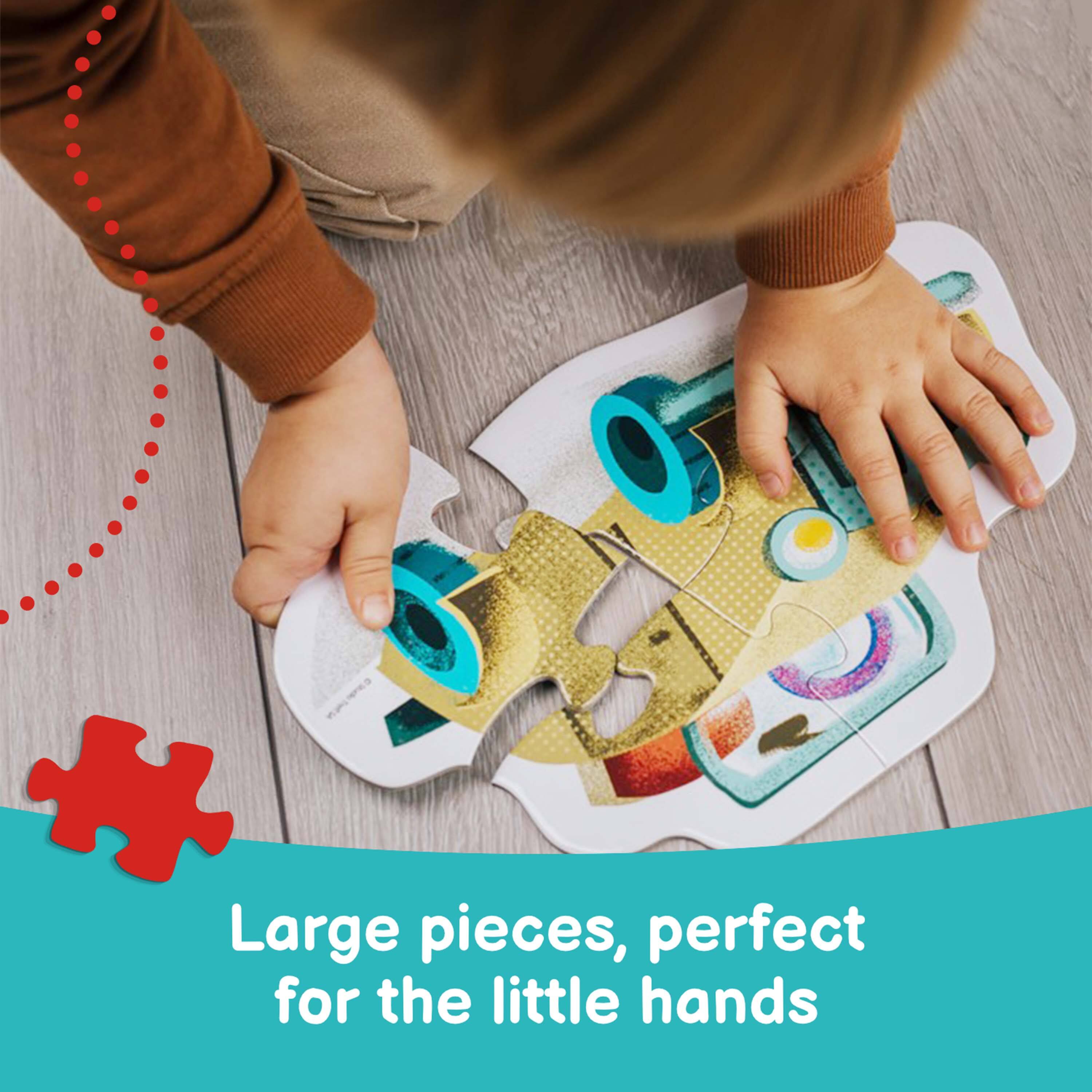 Large pieces, perfect for the little hands