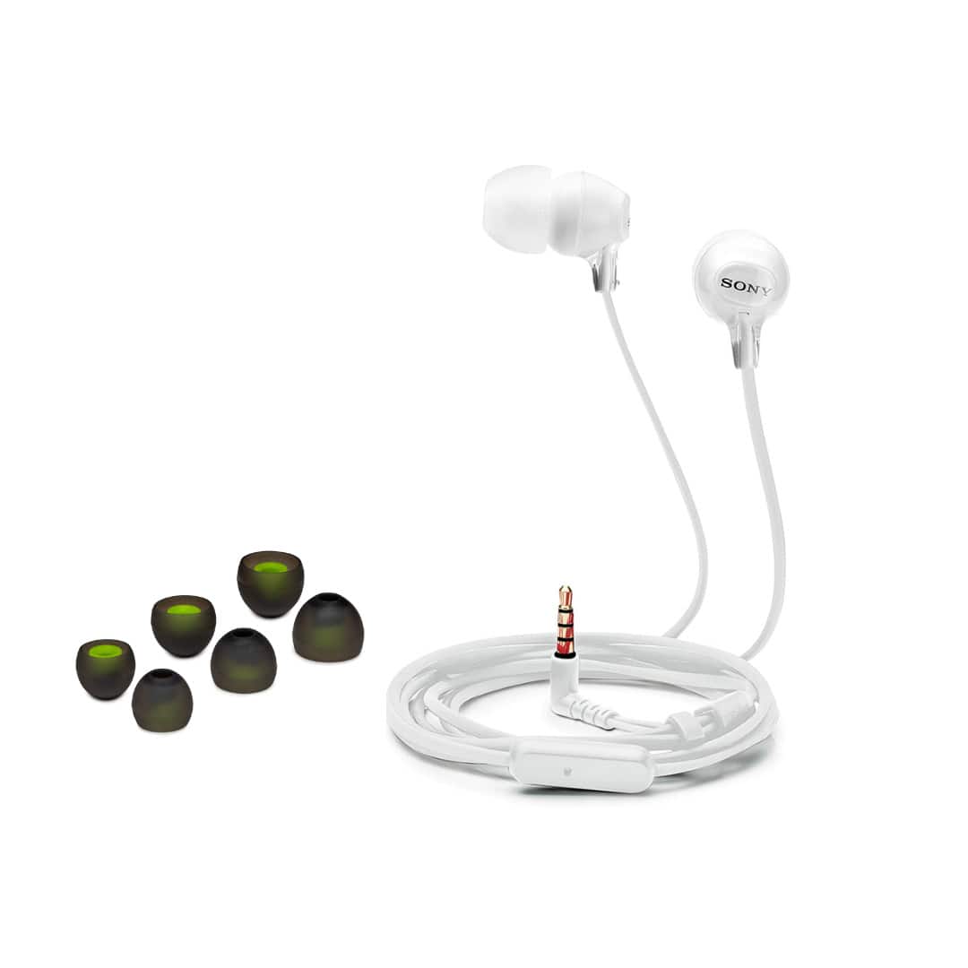 Sony - Fashion Color EX Series Headphones (50 Pack -White) with Replacement Tips