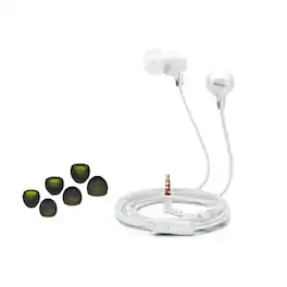 Sony - Fashion Color EX Series Headphones (50 Pack -White) with Replacement Tips