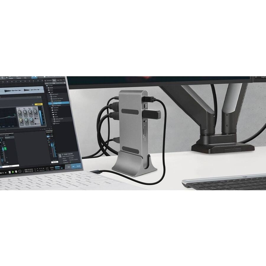 Alt View 5. SIIG Inc - SIIG USB-C Dual 4K Video MST Docking Station with 60WPD Charging - Ingenious Detachable Design - Ultra-speed Data.