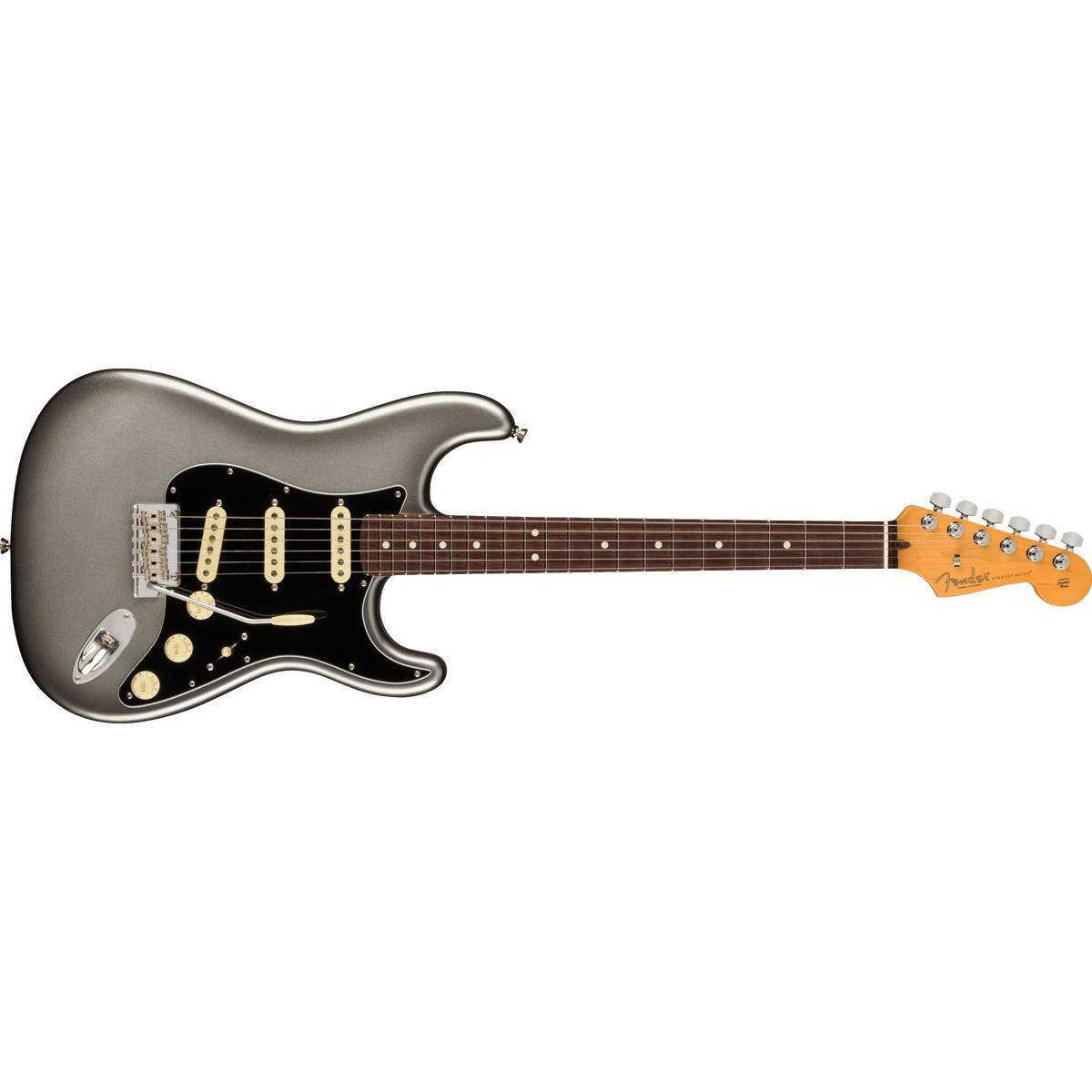 Alt View 6. Fender - Fender American Professional II Stratocaster Electric Guitar, Rosewood Fingerboard, Mercury.