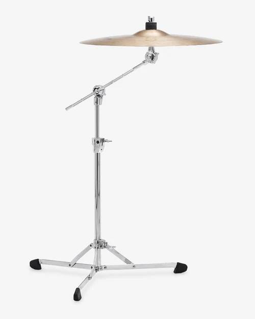 Angle. Gibraltar Hardware - 8000 Series Flat Base Hideaway Boom Cymbal Stand, with Vintage Style Design.
