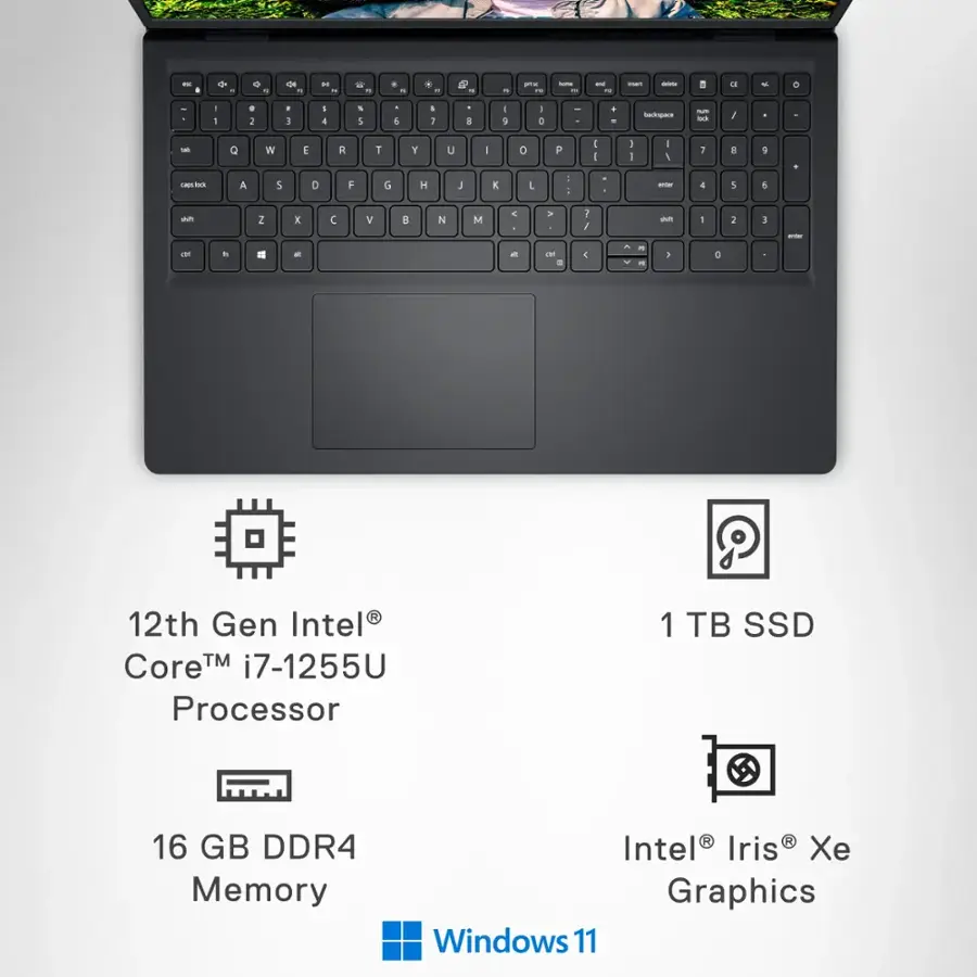 * 12th Gen Intel Core i7-1255U Processor
* 1 TB SSD
* 16 GB DDR4 Memory
* Intel Iris Xe Graphics
* Windows 11