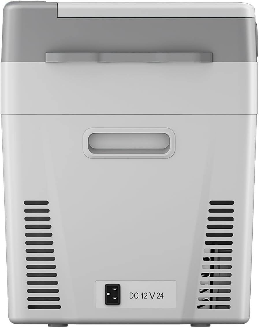 Alt View 4. BougeRV - Portable Car Refrigerator CRPRO 30 Qt 12 Volt Fridge Compressor Freezer -8℉~50℉ Cooling  Range 12V/24 DC - Grey.