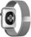 Left Zoom. Milanese Loop Silver Apple Watch Band - 44mm - Stainless Steel.