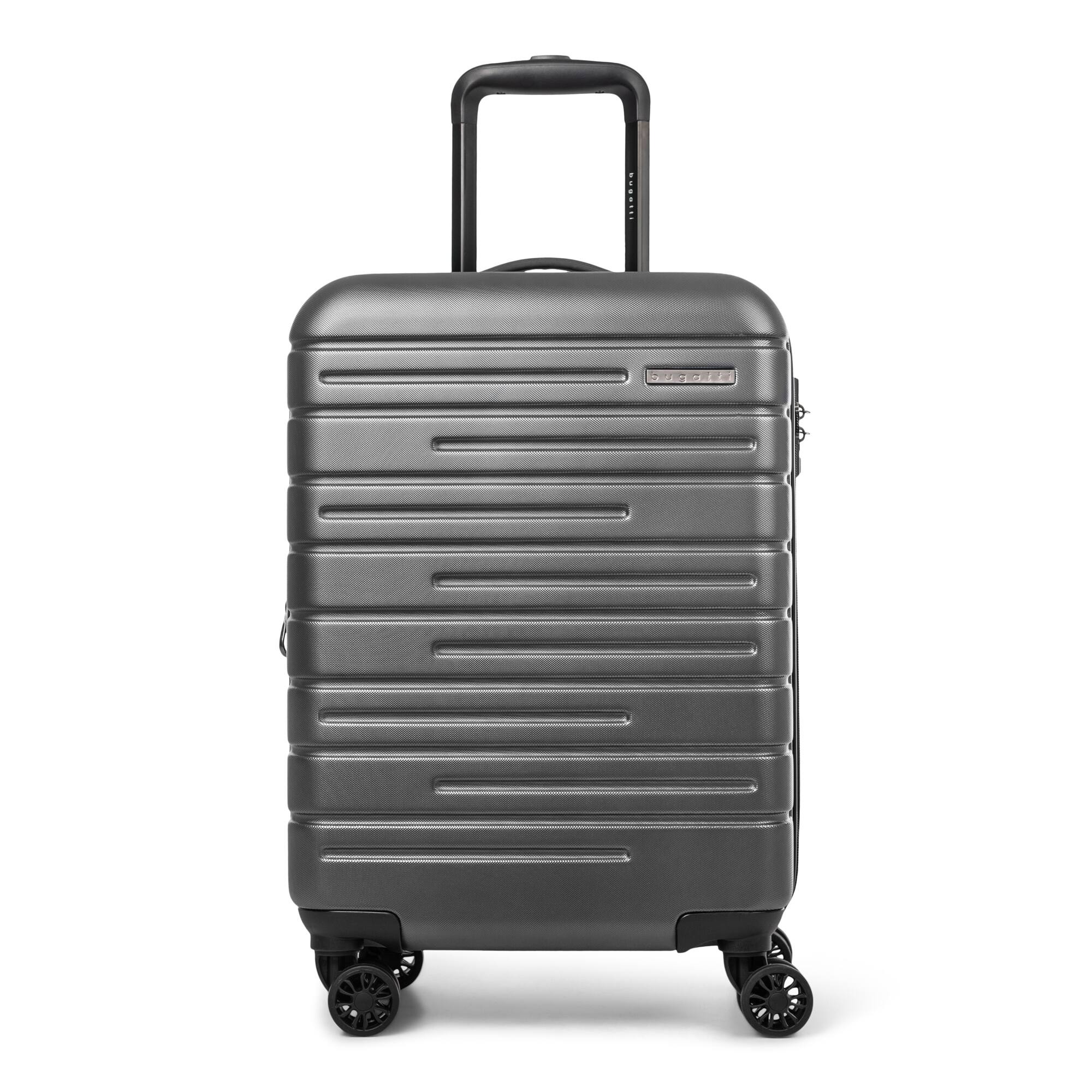 Bugatti - Geneva Carry on Suitcase - Charcoal - Front_Zoom