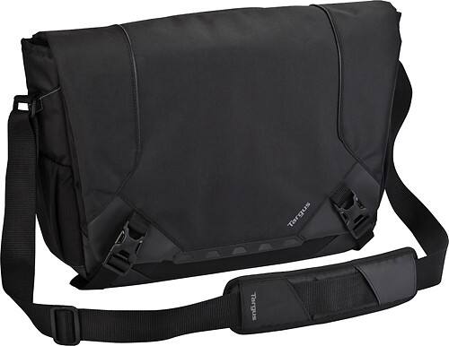 Angle Standard. Targus - Drifter Messenger Laptop Case - Black/Gray.