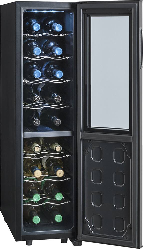 Alt View 14. Frigidaire - 18-Bottle Wine Cooler - Black.