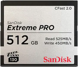 SanDisk - Extreme Pro 512 GB CFast Card Model SDCFSP-512G-A46D