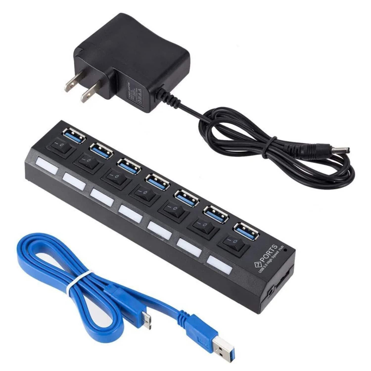 Stock Preferred - 7-Port USB 3.0 Hub Splitter Adapter