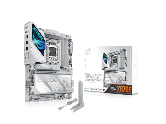 ROG STRIX X870E-A GAMING WIFI NE
MOTHERBOARD
AMD2
ASUS
Wi-Fi 6E
Dolby Atmos
DTS
V2
M.2
PCIe 4.0