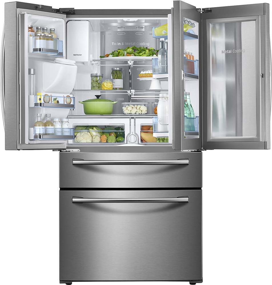Samsung 27.8 Cu. Ft. 4-Door French Door Refrigerator with Food ShowCase ...