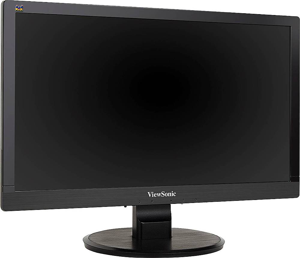 Angle View: ViewSonic - Value 19.5 LCD FHD Monitor (DisplayPort VGA) - Black
