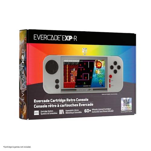 EVERCADE EXP-R  
Evercade Cartridge Retro Console  
Console rétro & cartouches Evercade  
Evercade Console System  
Cartridge de System retro  
Cartridge cartouches Expendable Retro Library  
Evercade 60+ XP Cartouches  
Officially Licensed  
*Cartridge & games not included.
