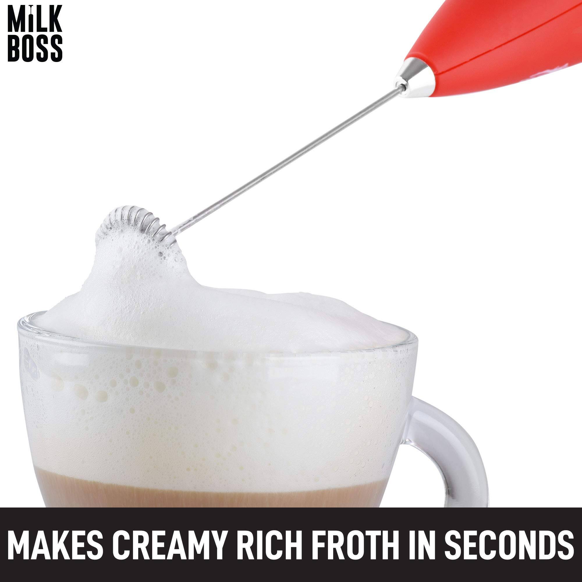 Milk Boss makes creamy rich froth in seconds