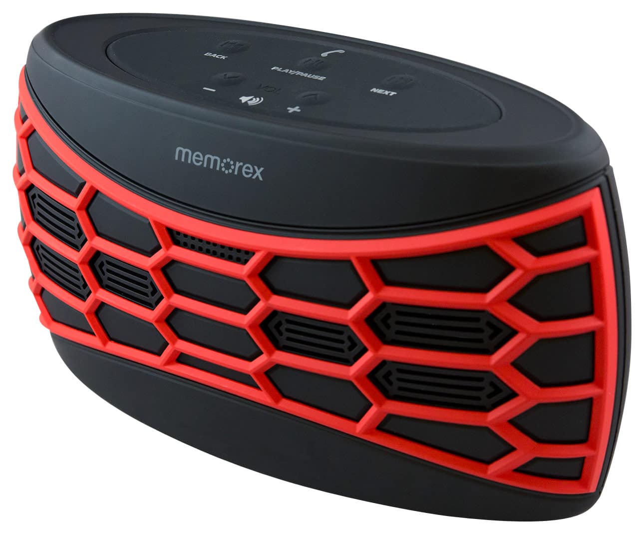 Best Buy Memorex Portable Bluetooth Speaker Black Red MW346RD