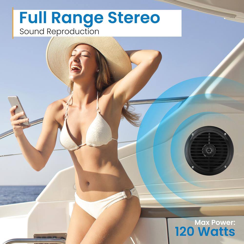 Full Range Stereo  
Sound Reproduction  

Max Power: 120 Watts