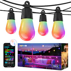 Lepro ZB1 LED Outdoor String Lights 100 ft.