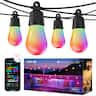 Lepro - ZB1 100FT. AI Smart LED Outdoor String Lights, RGBICWW - Multicolor