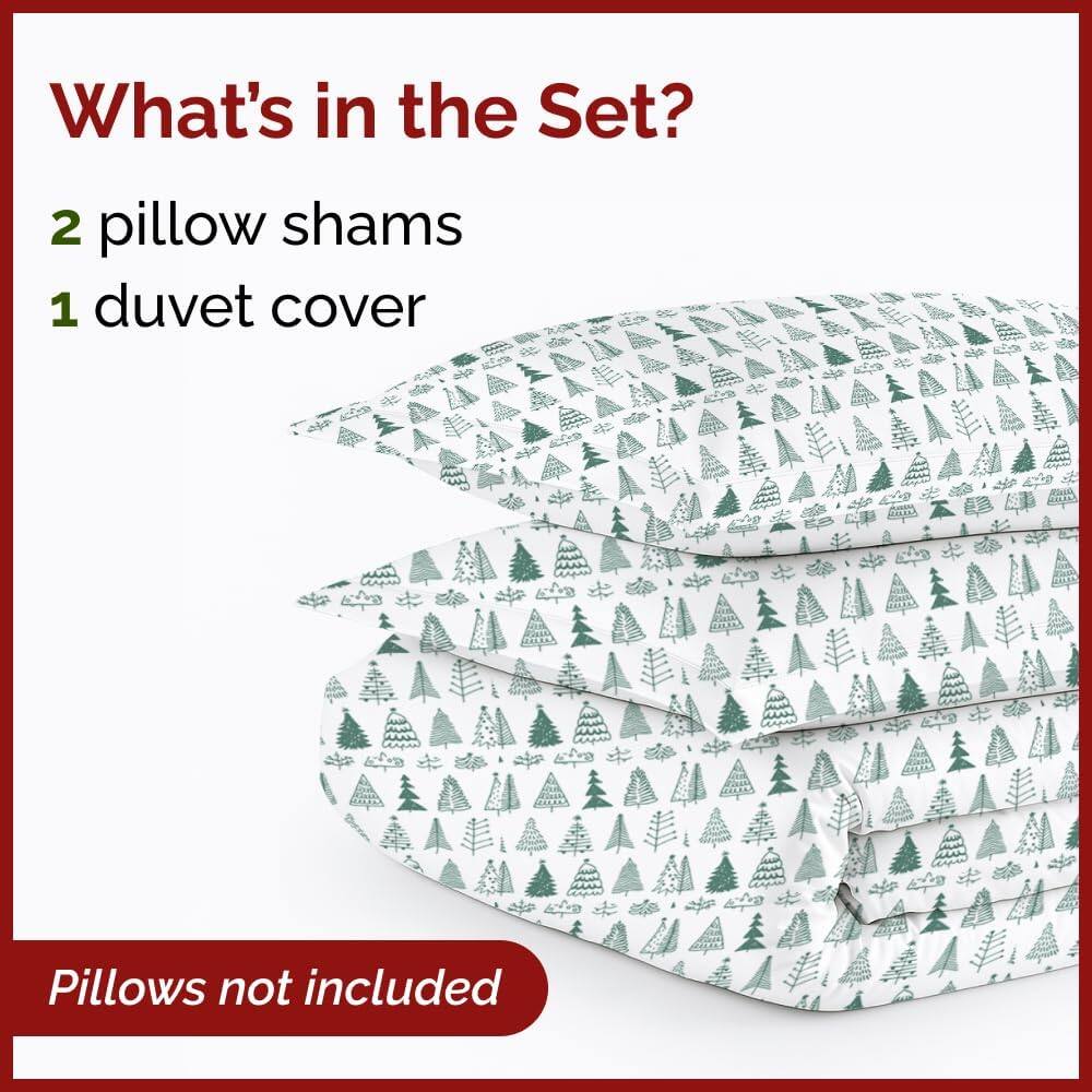 What's in the Set?

2 pillow shams  
1 duvet cover  

Pillows not included