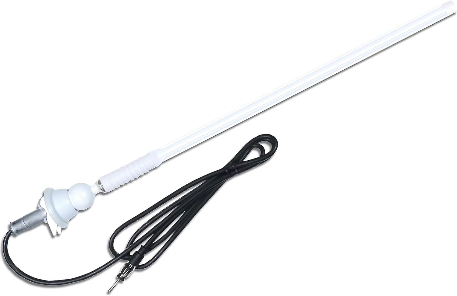 Dual - MANT16W 16" Marine Mast Antenna | Long Range | Durable Weather-Resistant Design - White