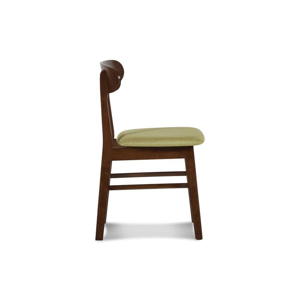 Alt View 3. New Classic Furniture - Furniture Morocco Dining Chair with Cushion- Set of 2- Green - Green.