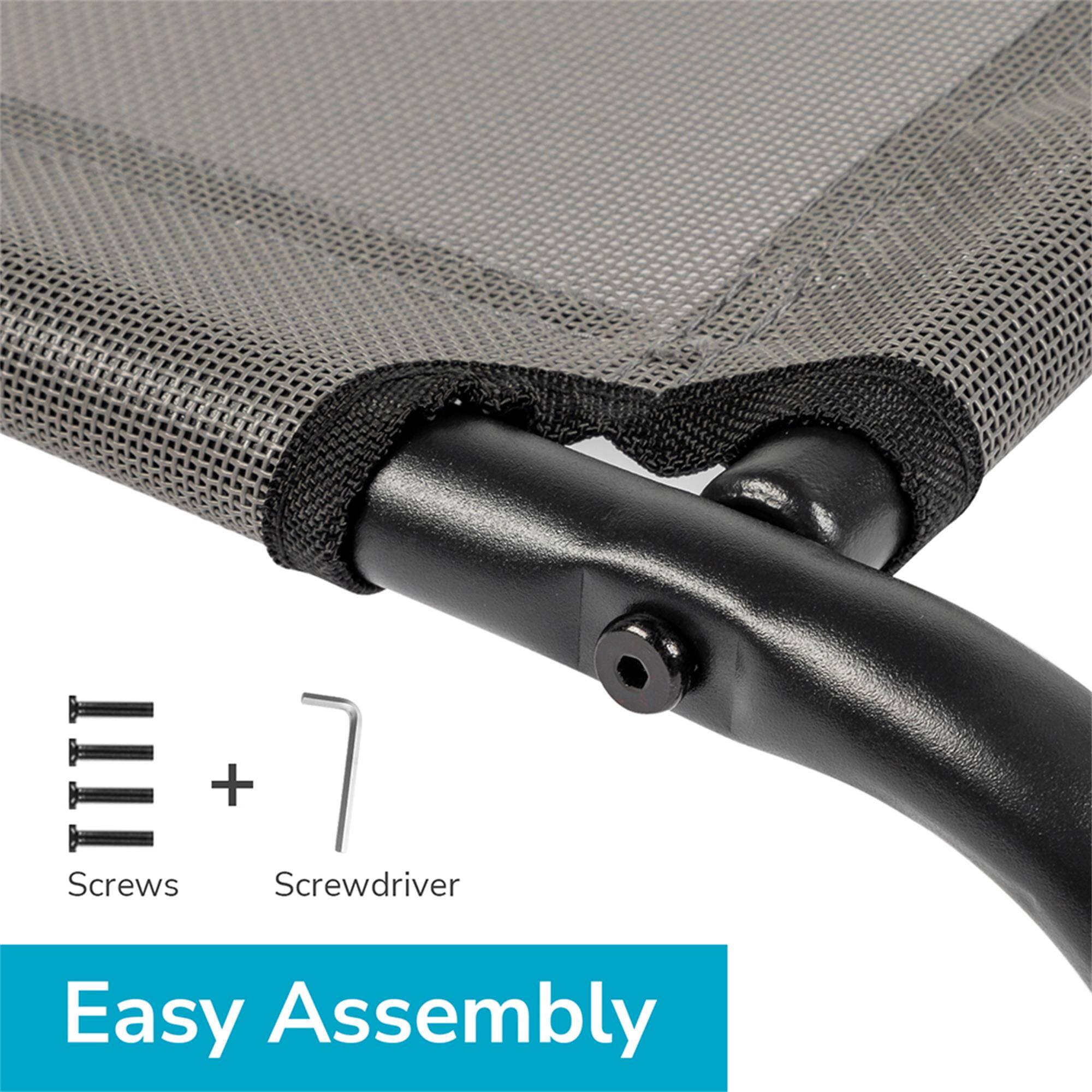 7 Screws + Screwdriver = Easy Assembly
