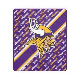 Pegasus - Minnesota Vikings 60" x 70" Diagonal Lined Wordmark Ultra Soft Blanket - Multicolor